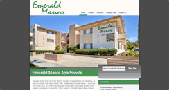 Desktop Screenshot of emeraldmanorapts.com